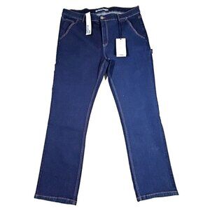 Article of Society Carpenter Pant W36 L32 Dark Blue 6-Pocket Workwear AMSR205CT